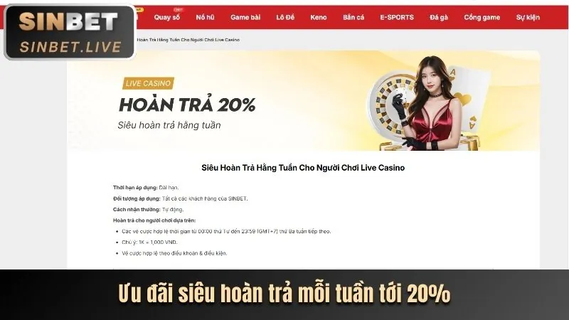 Hoàn trả thể thao 286bet